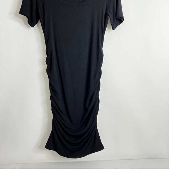 Tart Maternity Dress Size XS Black Rouched Side Modal Blend Very Soft Jersey - Picture 7 of 9